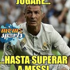 Cristiano a la sombra de Messi